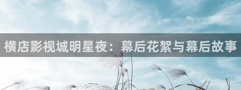 红桃午夜电影：横店影视城明星夜：幕后花絮与幕后故事